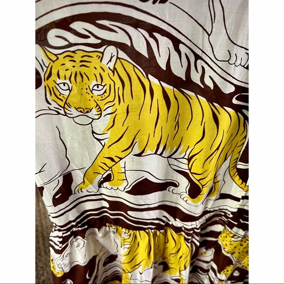 Anthropologie Whimsical Panther Maxi Dress M - Picture 7 of 16